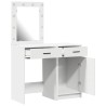 Table de Toilette avec tiroir 2 pcs Blanc 50 x 41 x 135 cm 580879580879