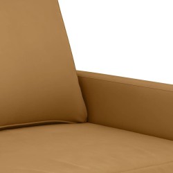 Ensemble de canapés 2 pcs avec coussins Marron Velours 580880580880
