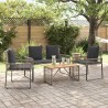 Ensemble de meubles d'extérieur 9 pcs Gris et Gris foncé 580881580881