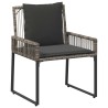 Ensemble de meubles d'extérieur 9 pcs Gris et Gris foncé 580881580881