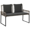 Ensemble de meubles d'extérieur 9 pcs Gris et Gris foncé 580881580881