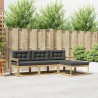 Ensemble de canapés d'extérieur 4 pcs Blanc et anthracite 580884580884