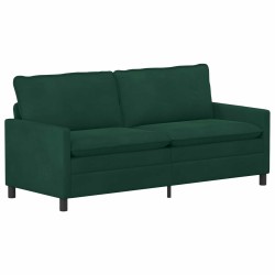 Ensemble de Canapés 2 pcs Vert foncé Velours 580886580886