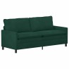 Ensemble de Canapés 2 pcs Vert foncé Velours 580886580886