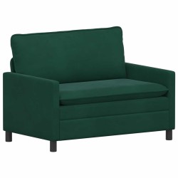 Ensemble de Canapés 2 pcs Vert foncé Velours 580886580886