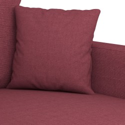 Ensemble de canapés 3 pcs avec coussins Rouge bordeaux Tissu 580887580887