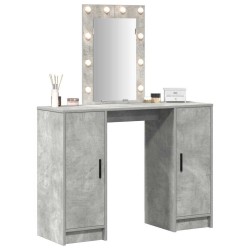 Table de Toilette avec stockage Gris clair 102 x 33 x 135 cm 580888580888