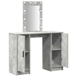 Table de Toilette avec stockage Gris clair 102 x 33 x 135 cm 580888580888