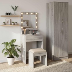 Table de Toilette avec étagère Gris Sonoma 50 x 41 x 135 cm 580890580890