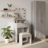 Table de Toilette avec étagère Gris Sonoma 50 x 41 x 135 cm 580890580890