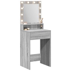 Table de Toilette avec étagère Gris Sonoma 50 x 41 x 135 cm 580890580890
