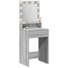 Table de Toilette avec étagère Gris Sonoma 50 x 41 x 135 cm 580890580890