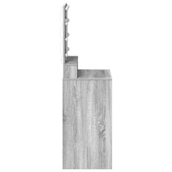 Table de Toilette avec étagère Gris Sonoma 50 x 41 x 135 cm 580890580890