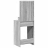 Table de Toilette avec étagère Gris Sonoma 50 x 41 x 135 cm 580890580890