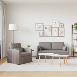 Ensemble de Canapés 2 pcs Taupe 158 x 78 x 80 cm tissu 580892580892