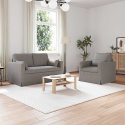 Ensemble de Canapés 2 pcs Taupe 139 x 78 x 80 cm tissu 580893580893