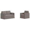 Ensemble de Canapés 2 pcs Taupe 139 x 78 x 80 cm tissu 580893580893