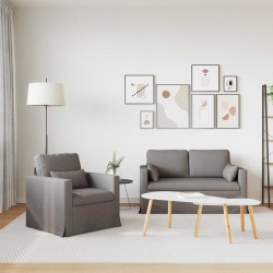 Ensemble de Canapés 2 pcs Taupe 139 x 78 x 80 cm tissu 580893580893