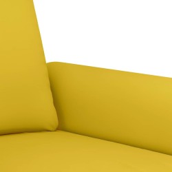 Ensemble de canapés 2 pcs avec coussins Jaune Velours 580894580894
