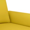Ensemble de canapés 2 pcs avec coussins Jaune Velours 580894580894