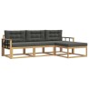 Ensemble de canapés d'extérieur 4 pcs Blanc et anthracite 580897580897