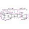 Ensemble de canapés d'extérieur 4 pcs Blanc et anthracite 580897580897