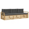 Ensemble de canapés d'extérieur 3 pcs Blanc et anthracite 580902580902