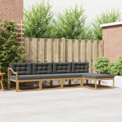 Ensemble de canapés d'extérieur 4 pcs Blanc et anthracite 580903580903