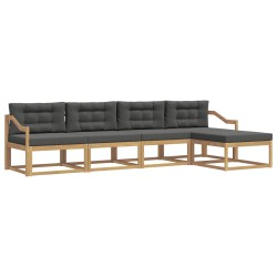 Ensemble de canapés d'extérieur 4 pcs Blanc et anthracite 580903580903
