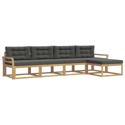 Ensemble de canapés d'extérieur 4 pcs Blanc et anthracite 580905580905