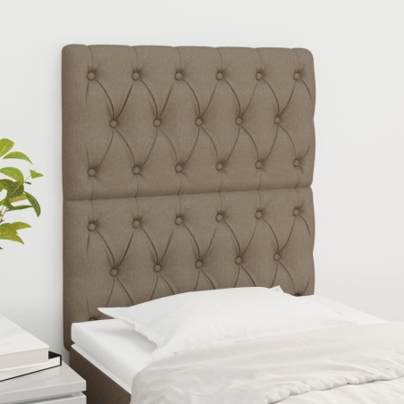 Tête de lit Taupe 80x7x118/128 cm Tissu 580912580912