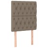 Tête de lit Taupe 80x7x118/128 cm Tissu 580912580912