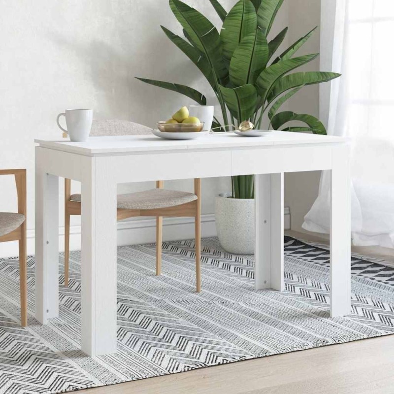 Table de salle à manger Blanc 120x60x76 cm Bois d'ingénierie 580913580913