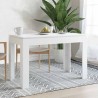 Table de salle à manger Blanc 120x60x76 cm Bois d'ingénierie 580913580913
