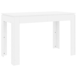 Table de salle à manger Blanc 120x60x76 cm Bois d'ingénierie 580913580913