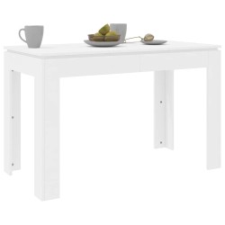 Table de salle à manger Blanc 120x60x76 cm Bois d'ingénierie 580913580913