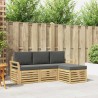 Ensemble de canapés d'extérieur 4 pcs Blanc et anthracite 580915580915