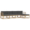 Ensemble de canapés d'extérieur 4 pcs Blanc et anthracite 580917580917
