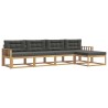Ensemble de canapés d'extérieur 4 pcs Blanc et anthracite 580918580918