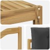 Ensemble de canapés d'extérieur 4 pcs Blanc et anthracite 580919580919