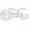 Ensemble de canapés d'extérieur 4 pcs Blanc et anthracite 580920580920