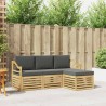 Ensemble de canapés d'extérieur 4 pcs Blanc et anthracite 580921580921