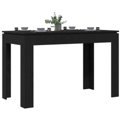 Table de salle à manger en chêne noir 120x60x76 cm bois d'ingénierie 580925580925