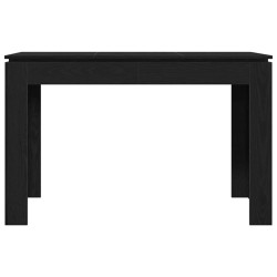 Table de salle à manger en chêne noir 120x60x76 cm bois d'ingénierie 580925580925