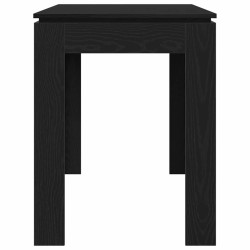 Table de salle à manger en chêne noir 120x60x76 cm bois d'ingénierie 580925580925