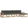 Ensemble de canapés d'extérieur 4 pcs Blanc et anthracite 580928580928