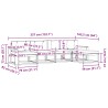 Ensemble de canapés d'extérieur 4 pcs Blanc et anthracite 580928580928