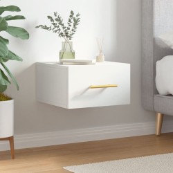 Table de chevet murale blanc 35x35x20 cm 580929580929