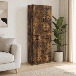 Ensemble de Meubles 2 pcs Chêne fumé Bois d'ingénierie 580931580931