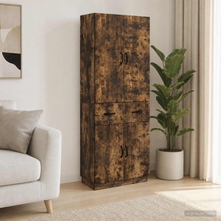 Ensemble de Meubles 2 pcs Chêne fumé Bois d'ingénierie 580931580931